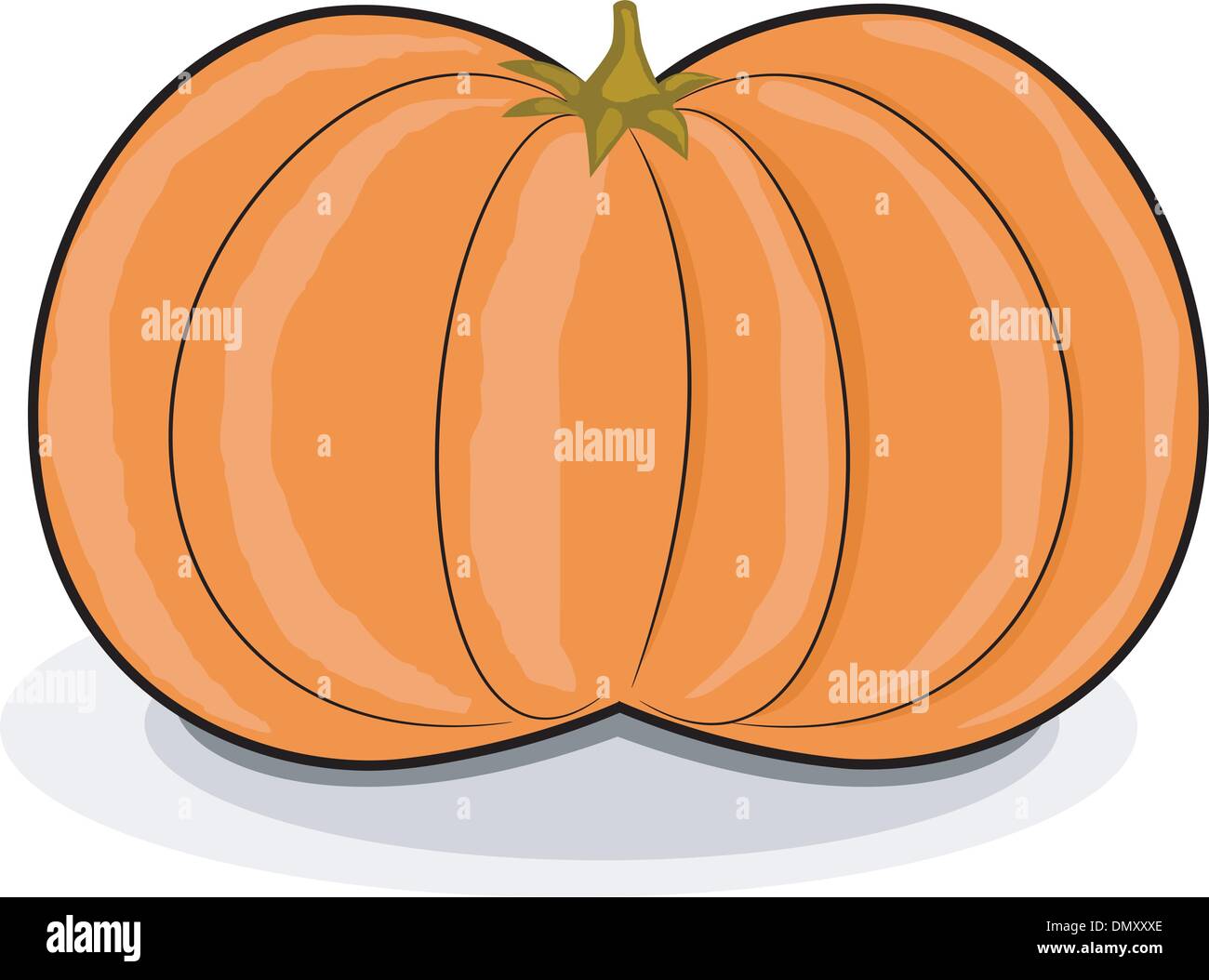 Illustrazione Vettoriale di zucca cartoon Illustrazione Vettoriale