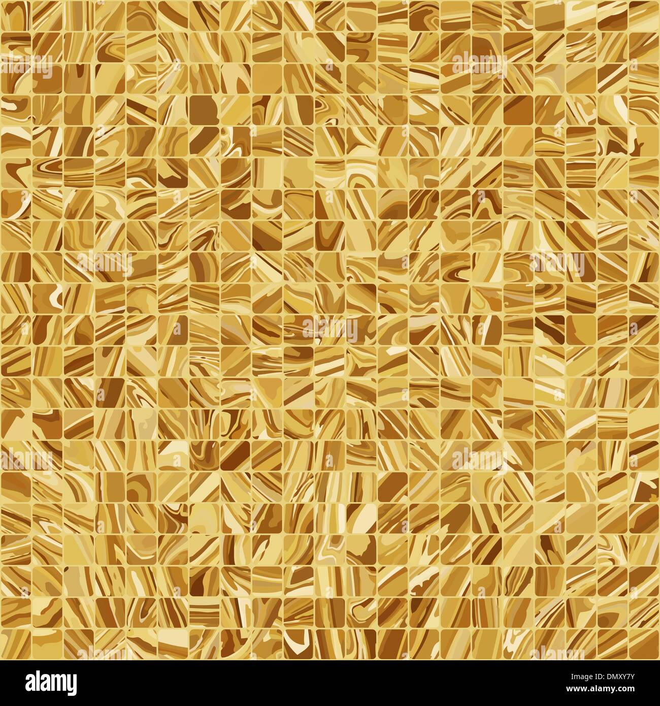 Mosaico in oro sullo sfondo. EPS 8 Illustrazione Vettoriale