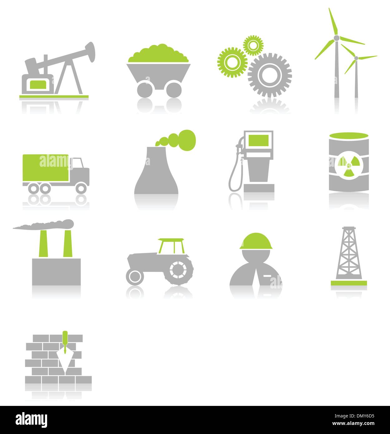 Icone industriali7 Illustrazione Vettoriale