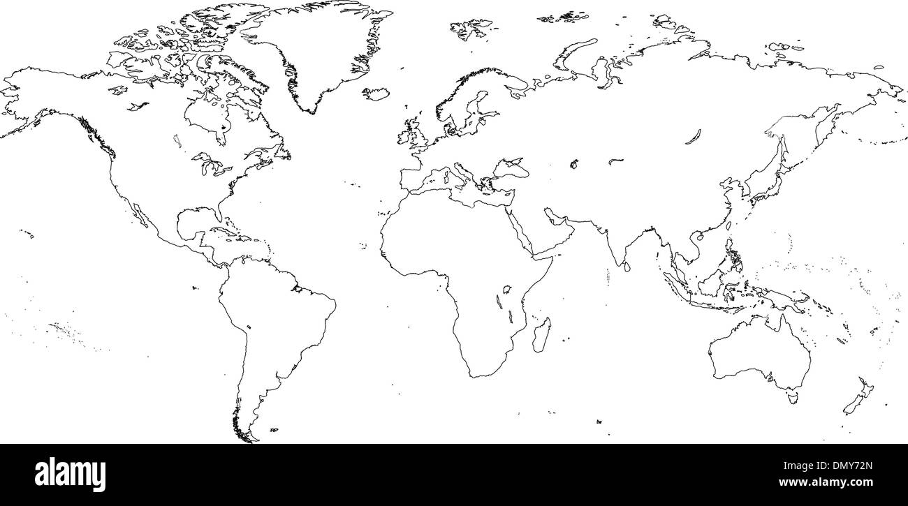 Mondo Continenti Illustrazione Vettoriale
