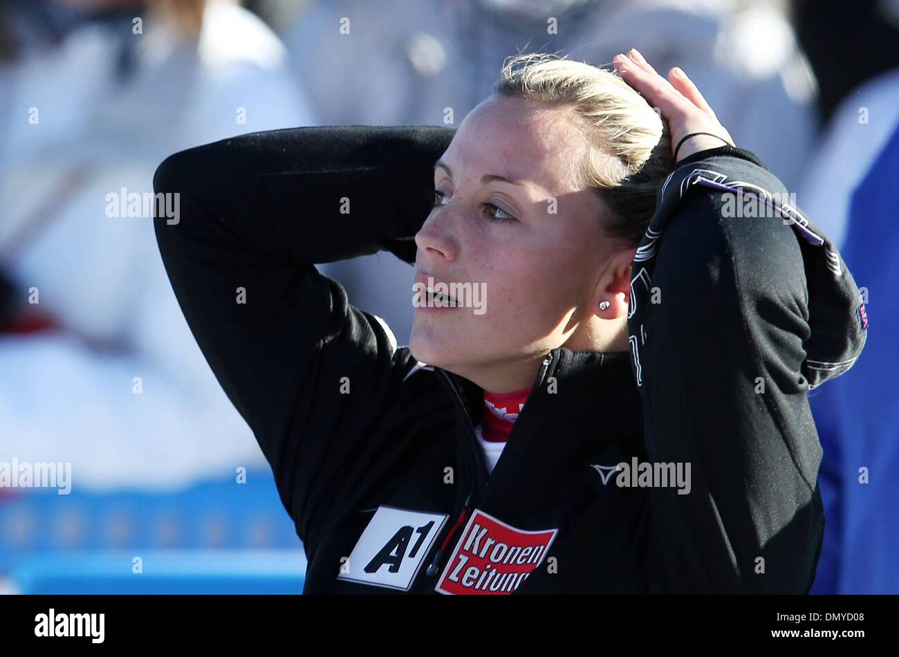 Courchevel, Francia. Xvii Dec, 2013. Sci alpino - Coppa del Mondo FIS slalom per le donne. Michaela Kirchgasser (AUT). Credito: Azione Sport Plus/Alamy Live News Foto Stock