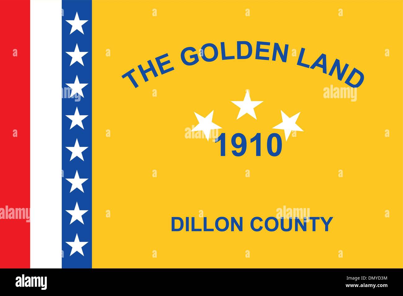 Dillon county bandiera Illustrazione Vettoriale