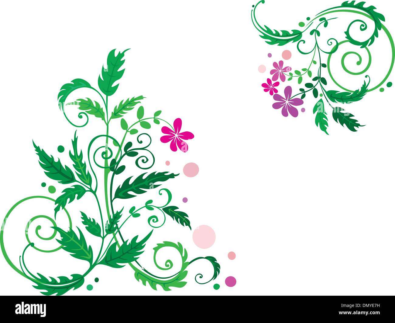 Fiore decorativo sullo sfondo Illustrazione Vettoriale