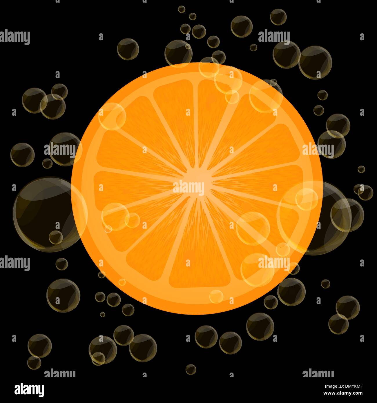 Fetta d'arancia Illustrazione Vettoriale