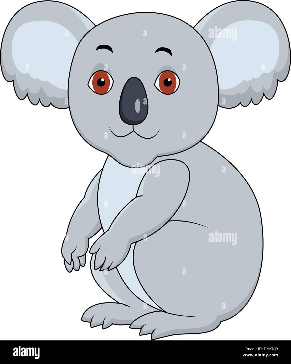 Il Koala cartoon seduta Illustrazione Vettoriale