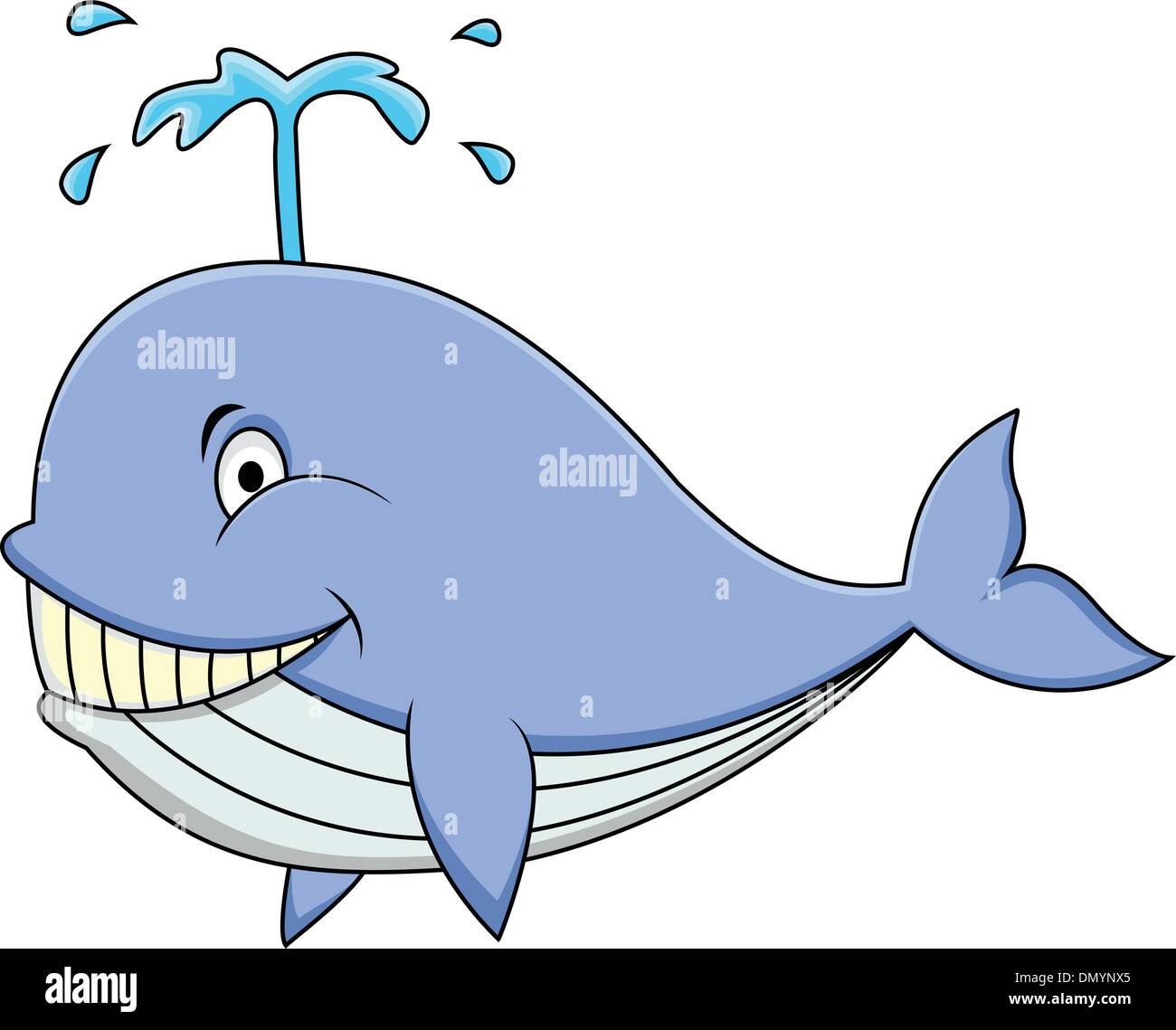 Fumetto della balena Illustrazione Vettoriale