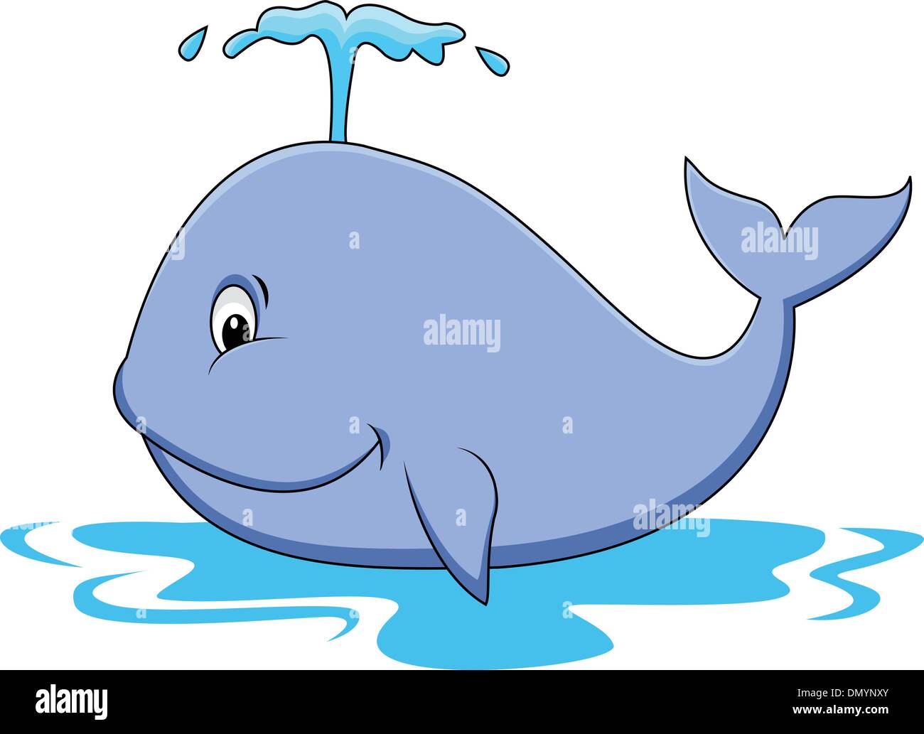 Fumetto della balena Illustrazione Vettoriale