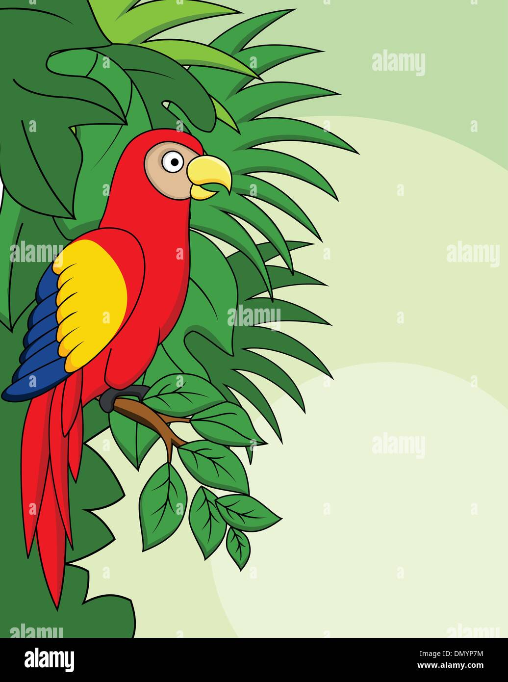 Uccello del Macaw Illustrazione Vettoriale