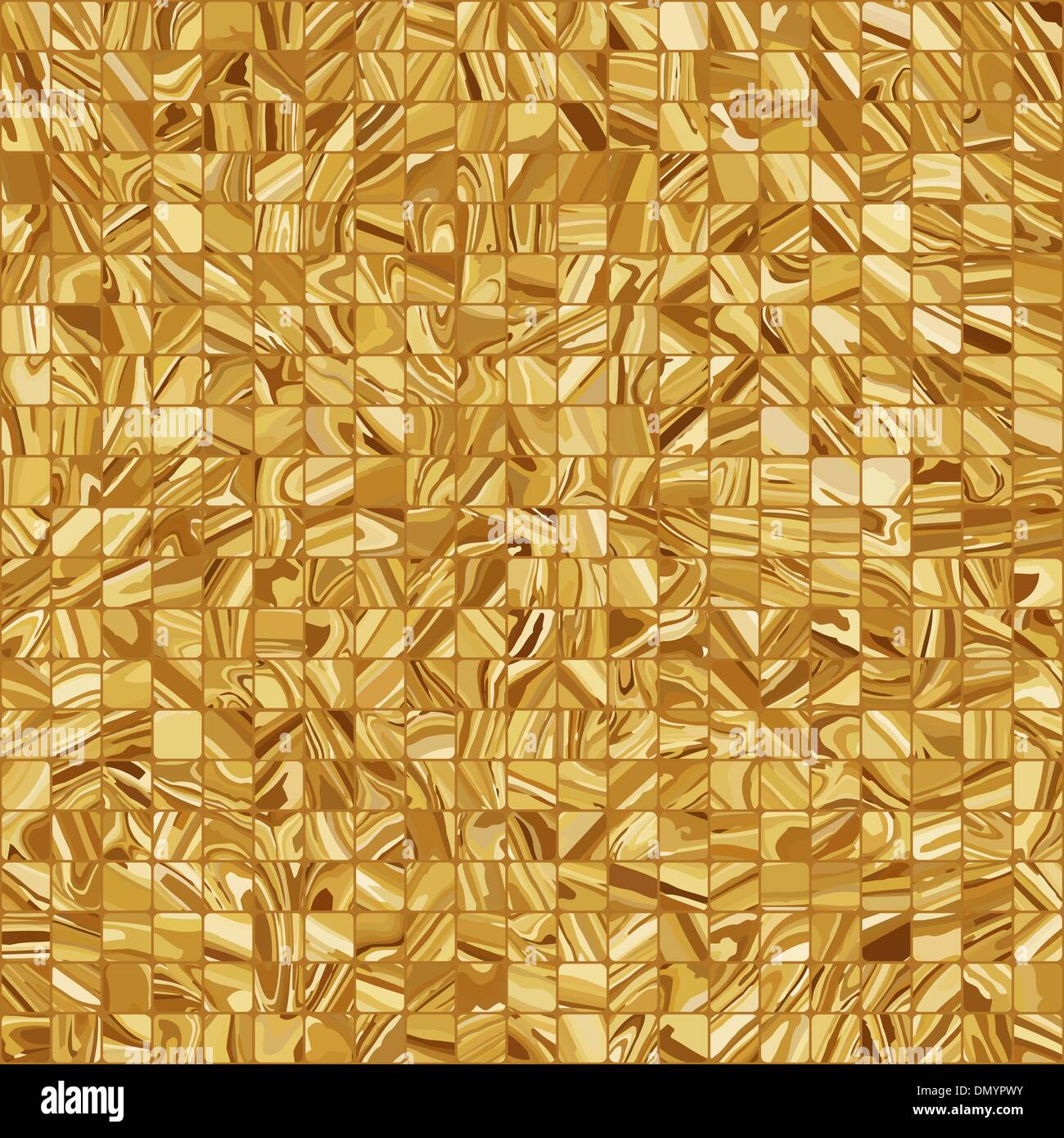 Mosaico in oro sullo sfondo. EPS 8 Illustrazione Vettoriale