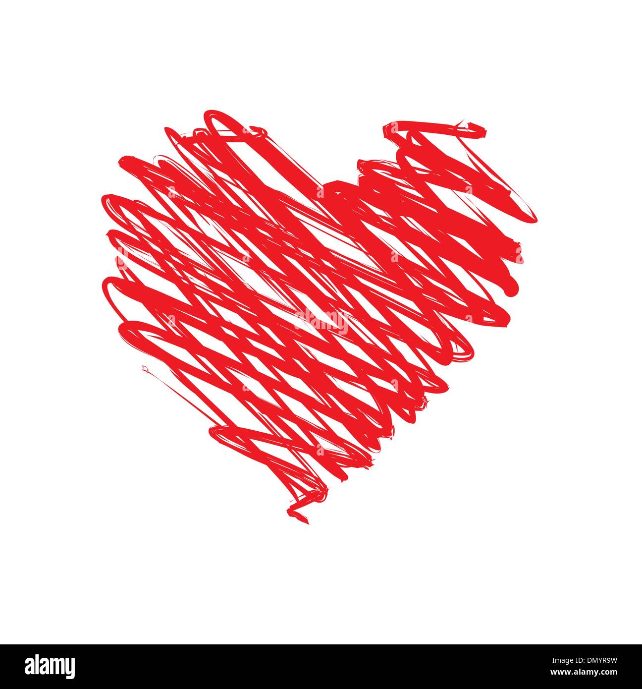 Cuore rosso Illustrazione Vettoriale