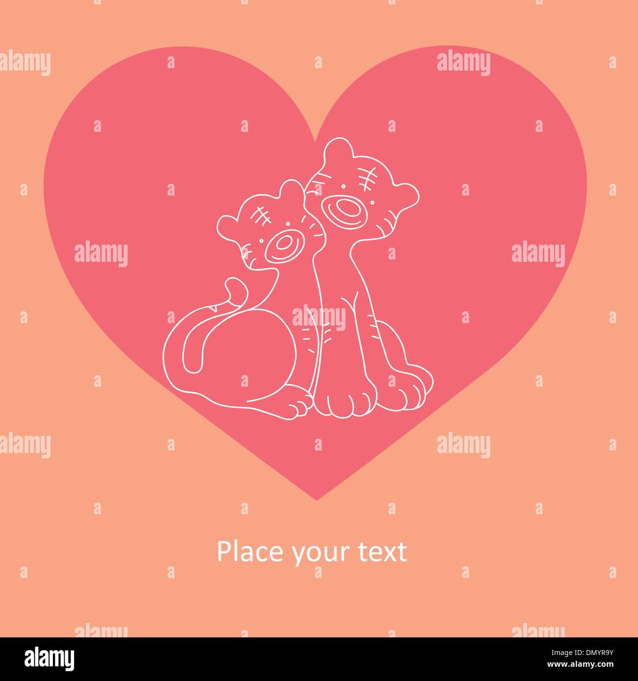 amo i gatti Illustrazione Vettoriale