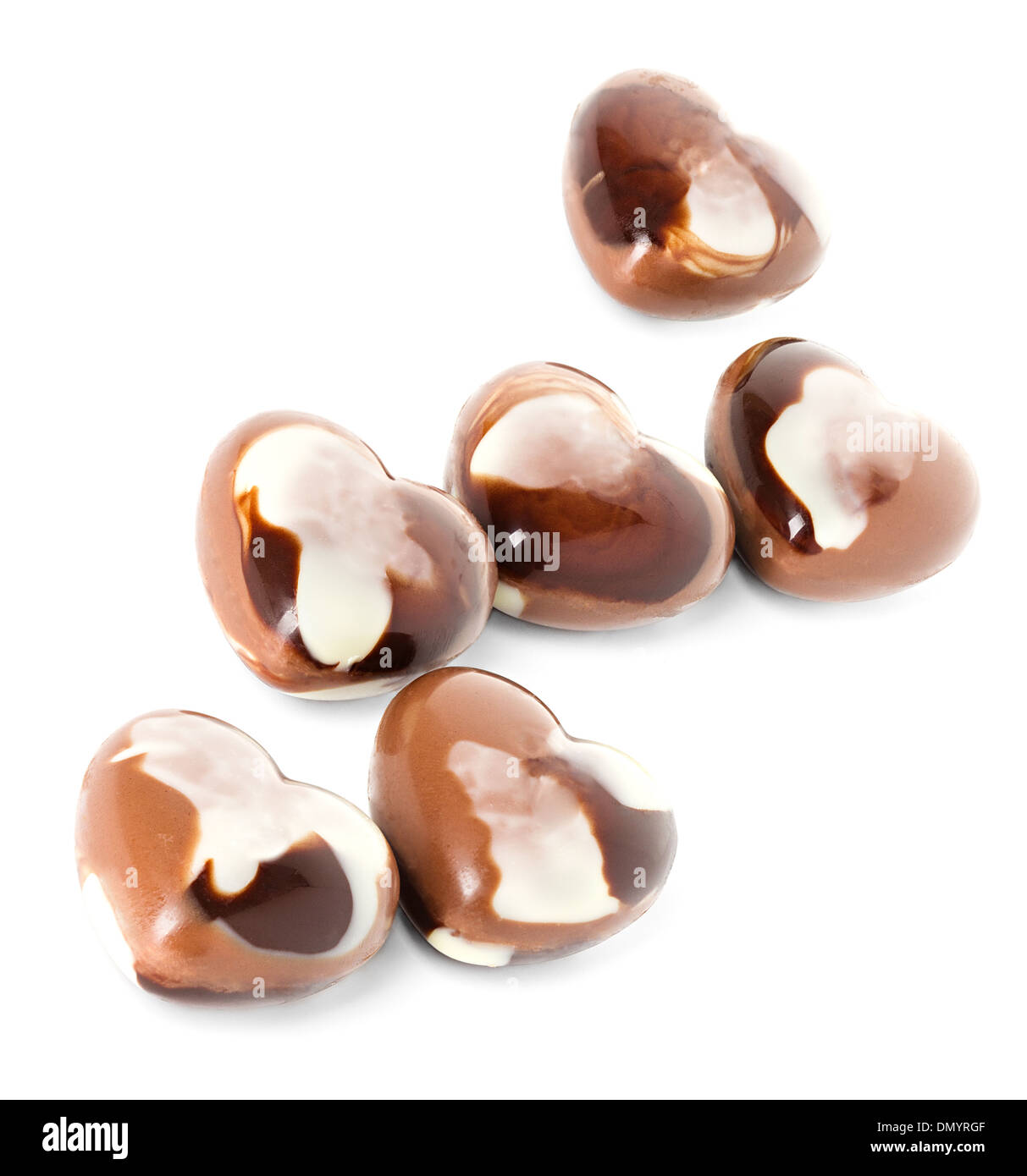 Cioccolatini assortiti in scatola marrone, con cuore rosso cioccolato Foto  stock - Alamy