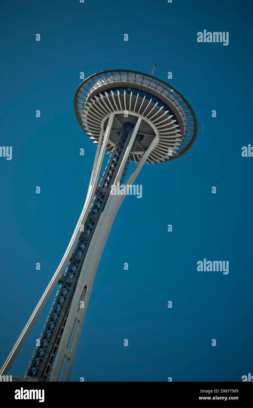 Lo Space Needle e il Seattle, Washington, Stati Uniti d'America Foto Stock