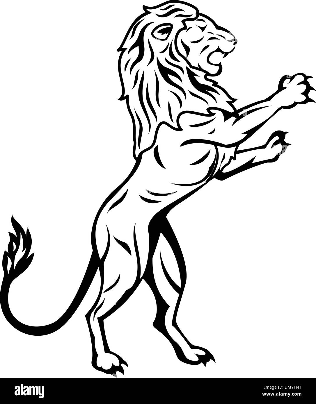 Tatuaggio leone Illustrazione Vettoriale