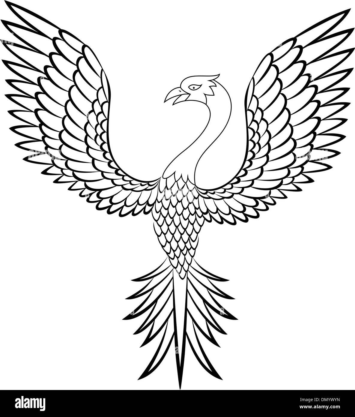 Uccello di Phoenix Illustrazione Vettoriale