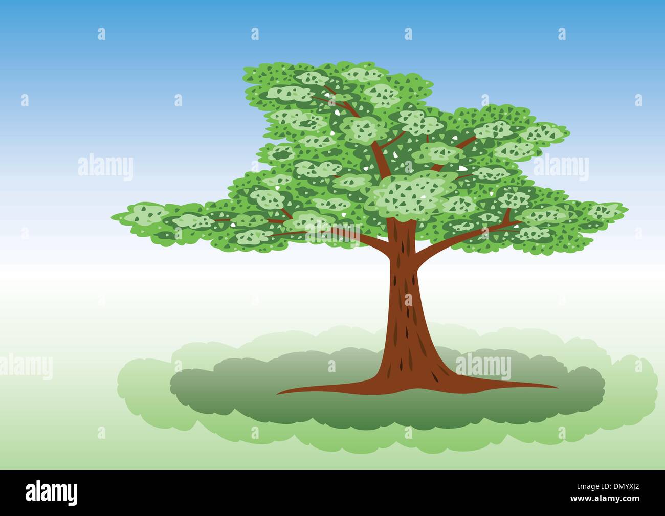 albero di vettore Illustrazione Vettoriale