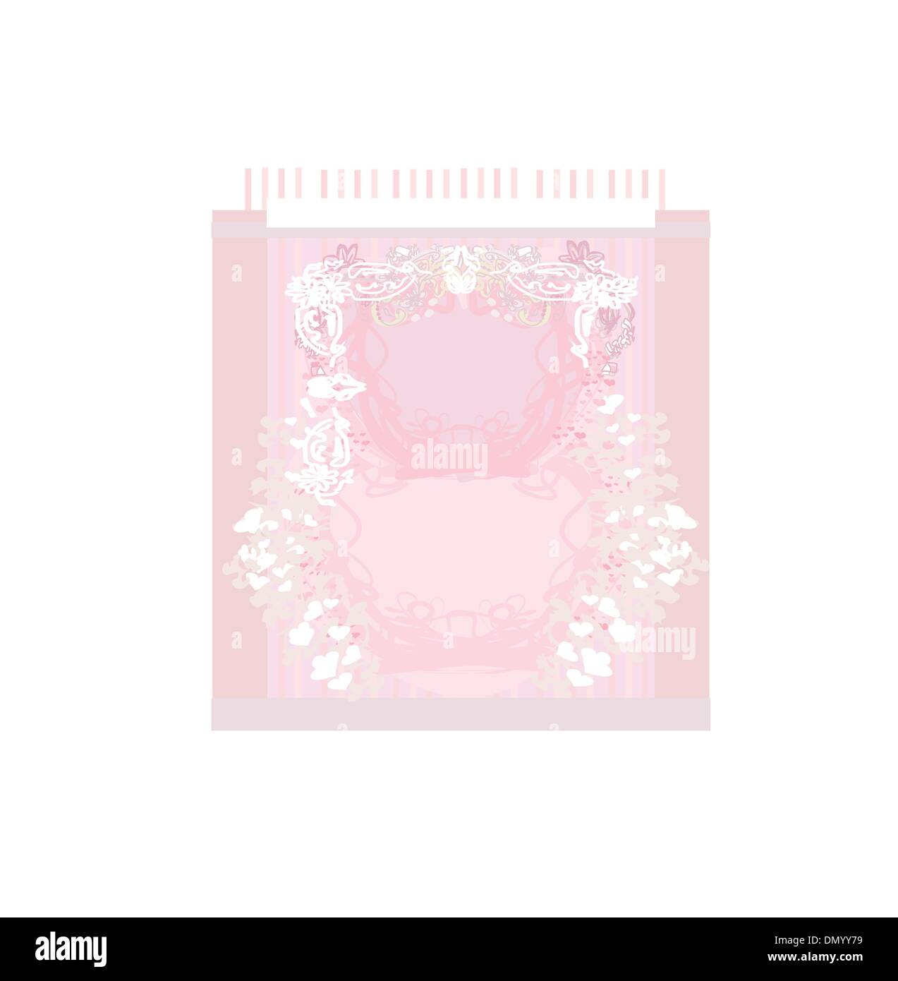 Abstract bella sposa floreali Illustrazione Vettoriale