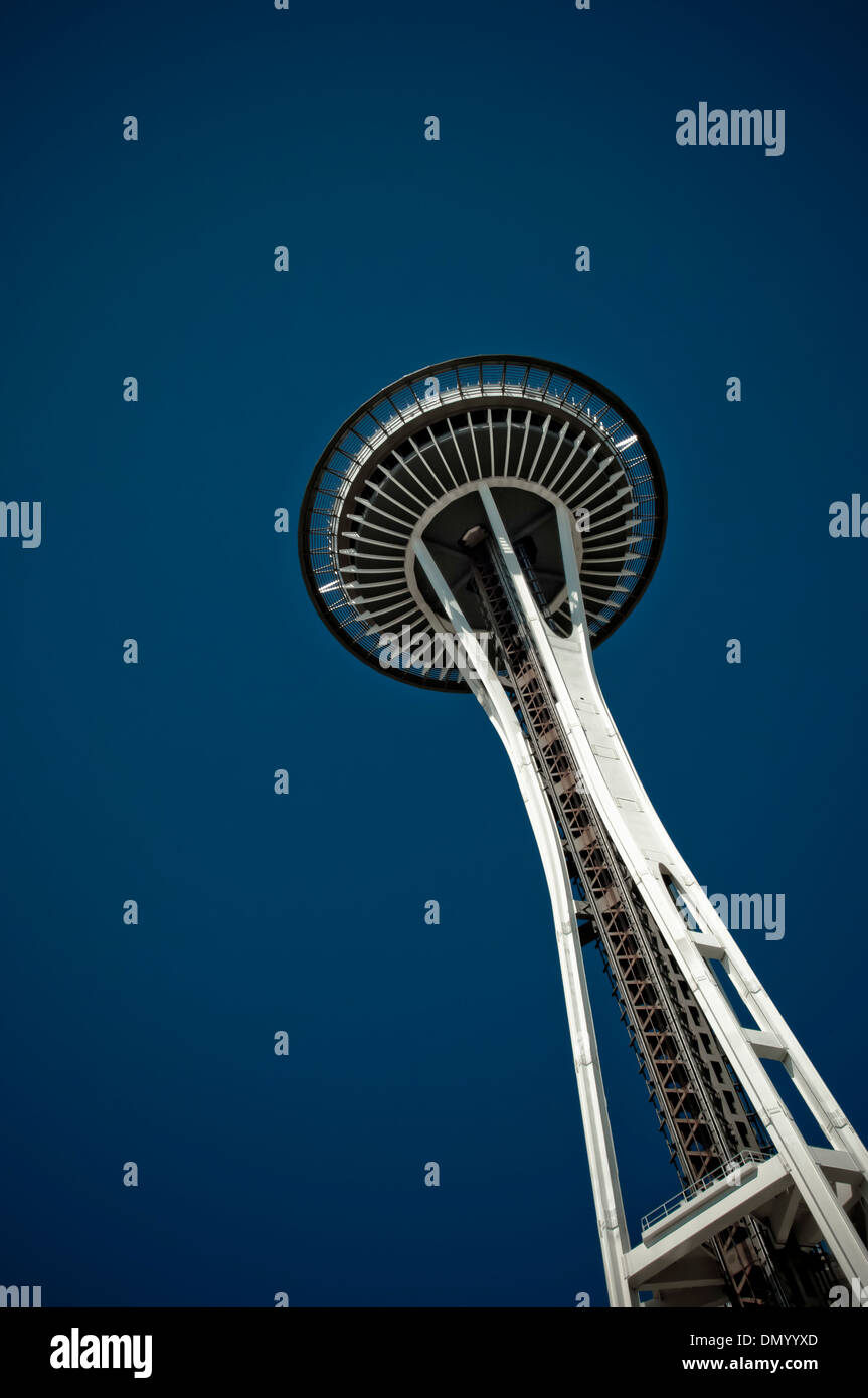 Lo Space Needle e il Seattle, Washington, Stati Uniti d'America Foto Stock