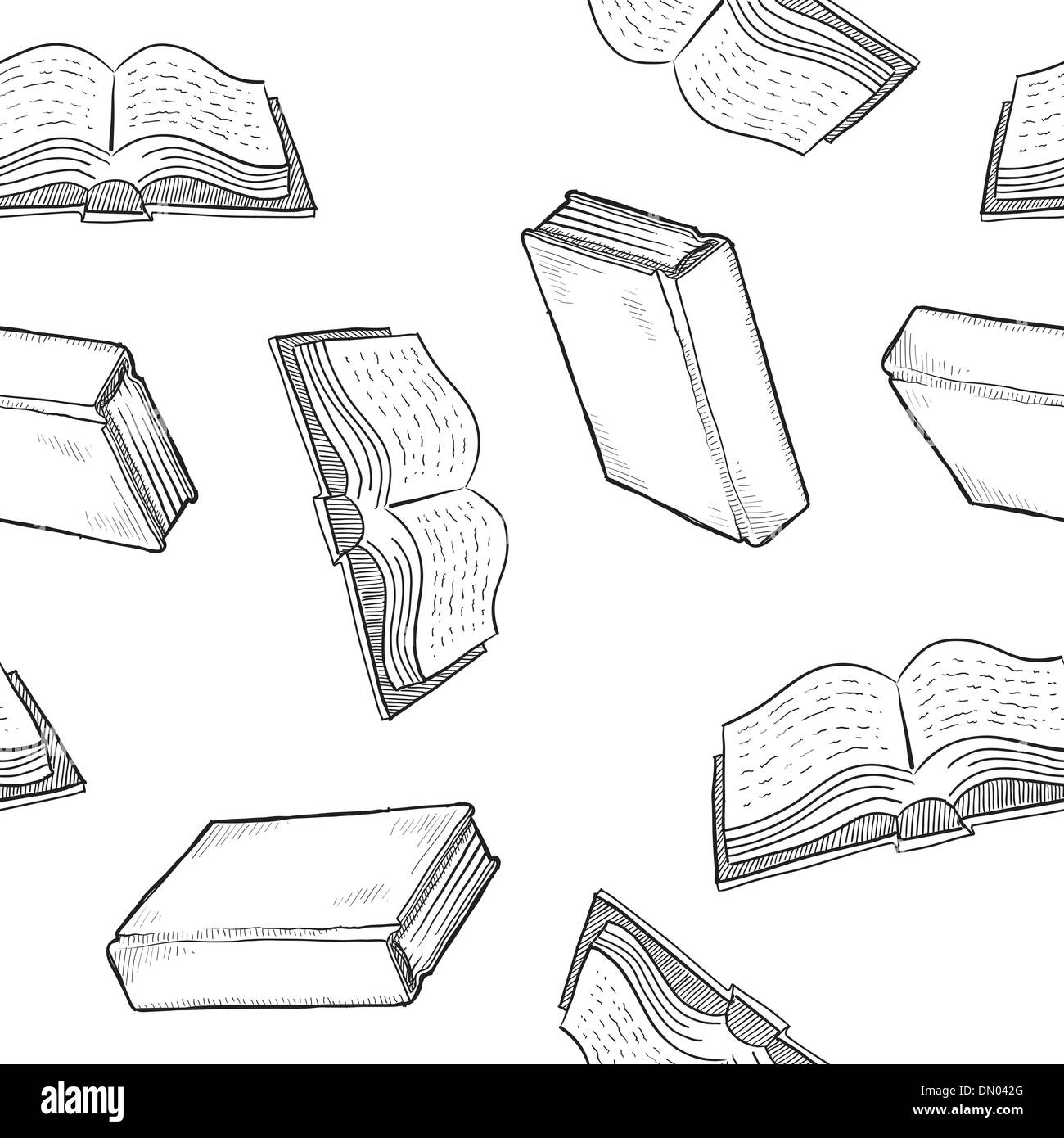 Libro senza giunture sfondo vettoriale Illustrazione Vettoriale