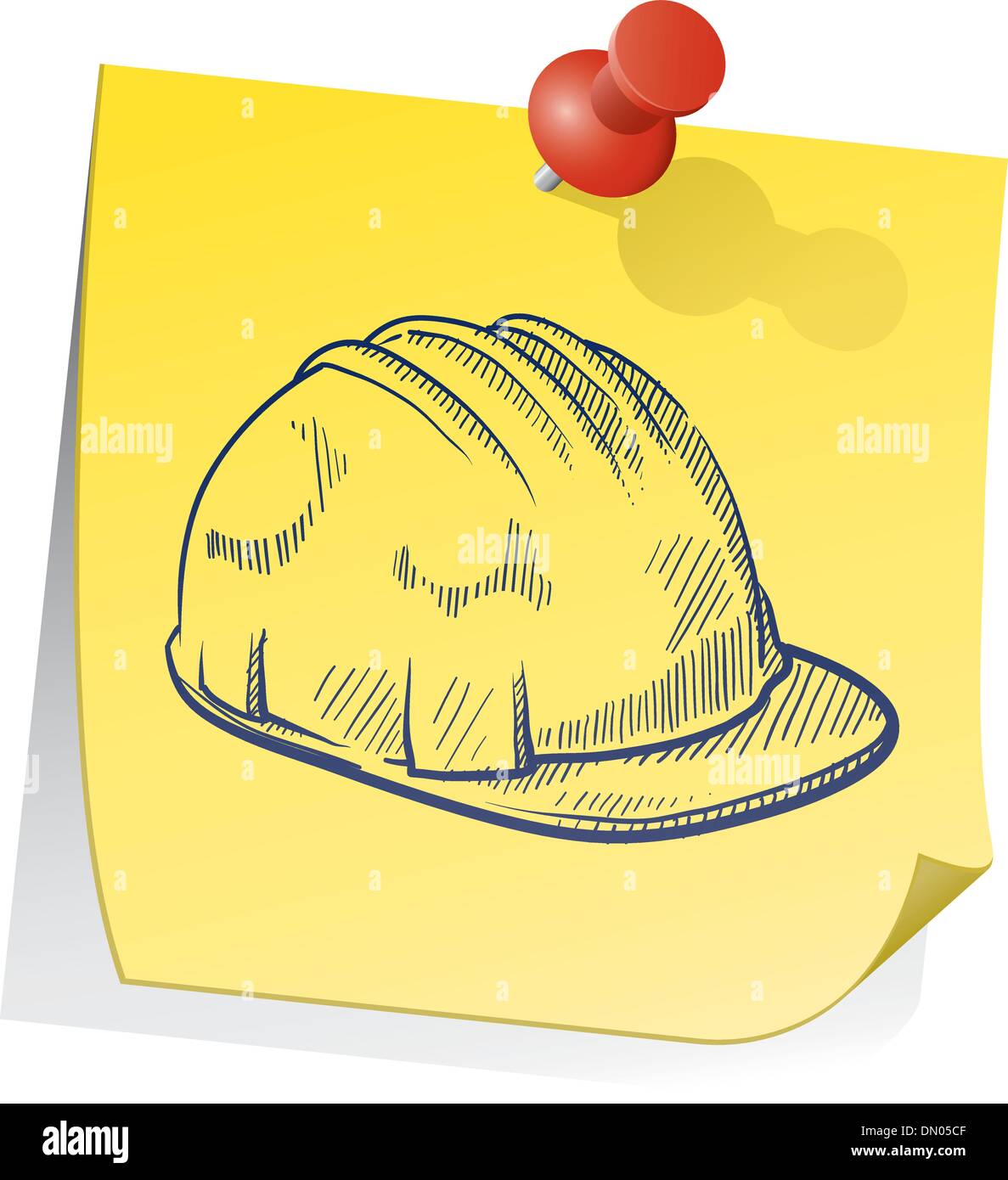 Nota di sicurezza nota adesiva vettore Illustrazione Vettoriale