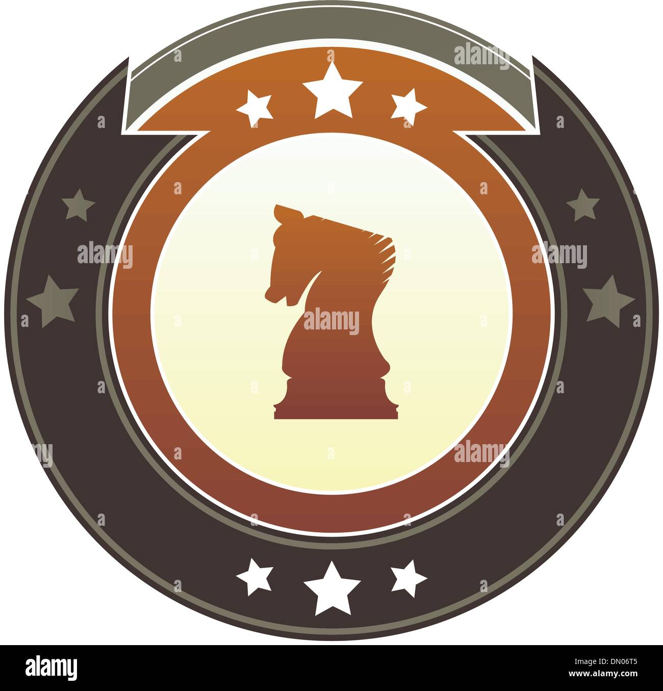 Il cavaliere di scacchi pulsante imperiale Illustrazione Vettoriale