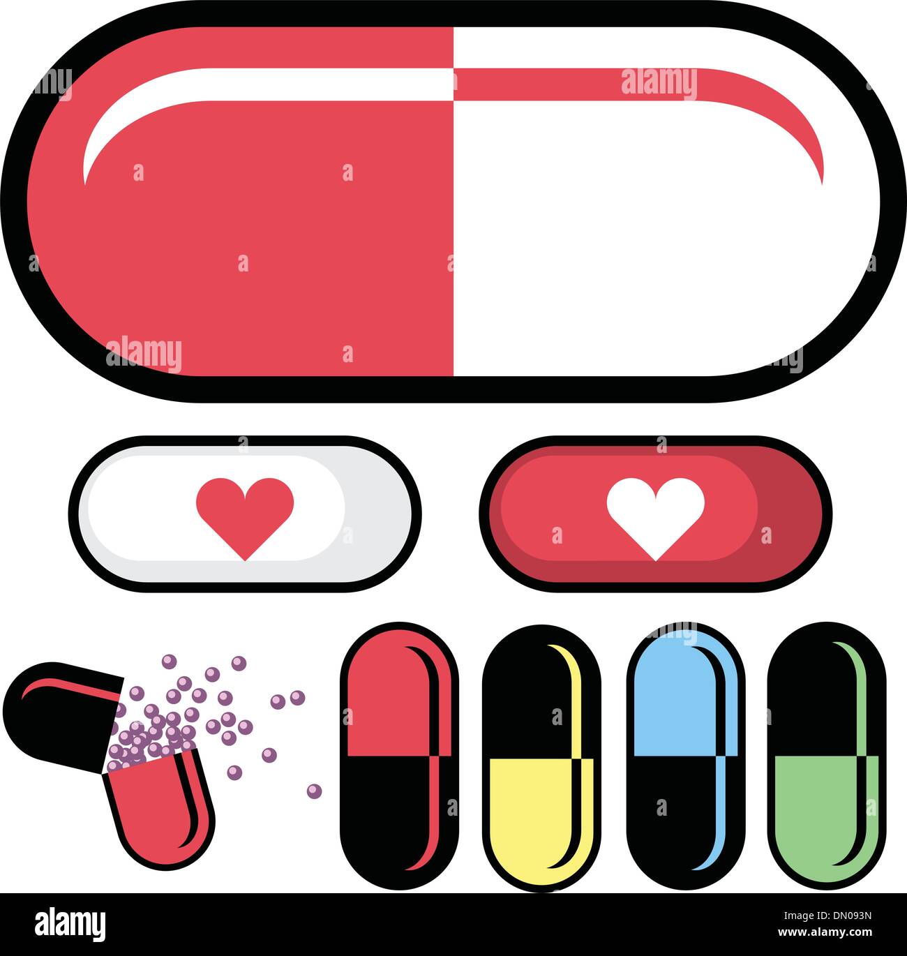 Pillola farmaceutica illustrazioni vettoriali Illustrazione Vettoriale