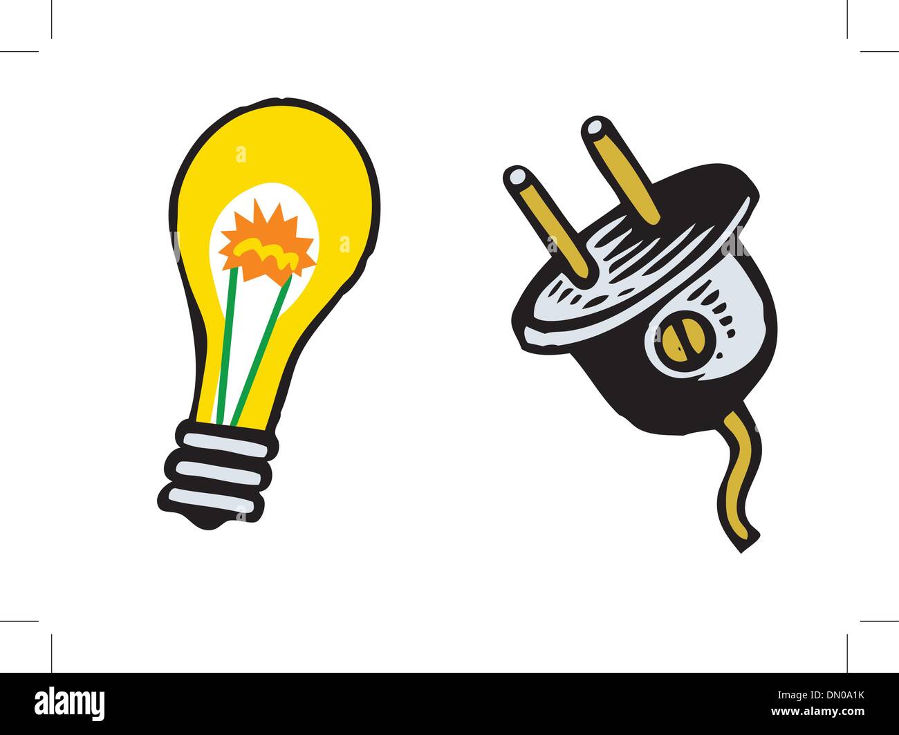 Interruttore della lampadina Illustrazione Vettoriale