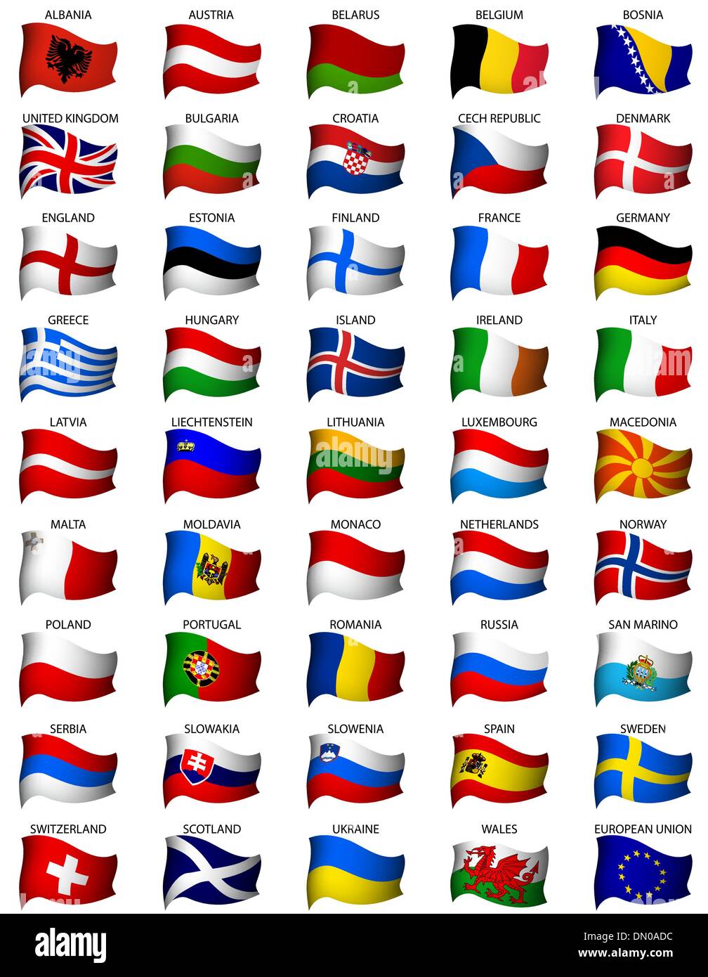 Tutte le bandiere europee immagini e fotografie stock ad alta risoluzione -  Alamy