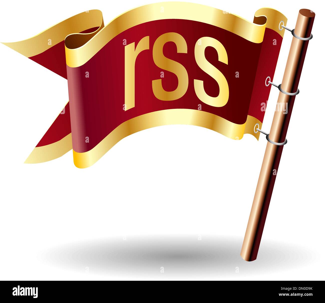 Feed RSS royal bandiera Illustrazione Vettoriale