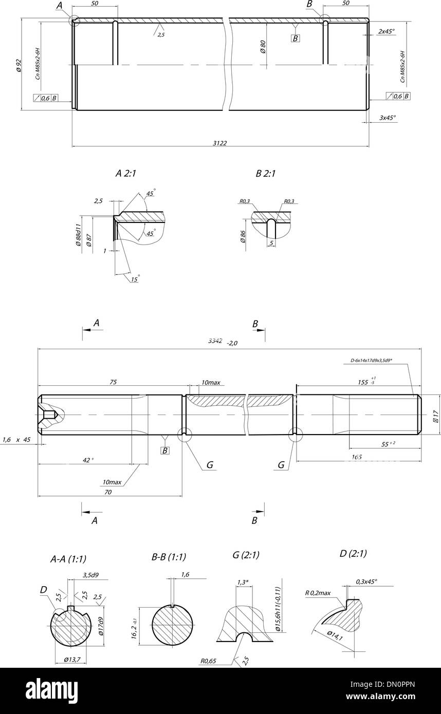 Schizzo. Dettagli Illustrazione Vettoriale