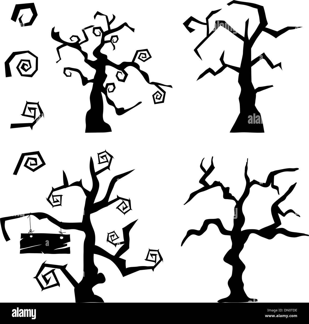 insieme dell'albero Illustrazione Vettoriale