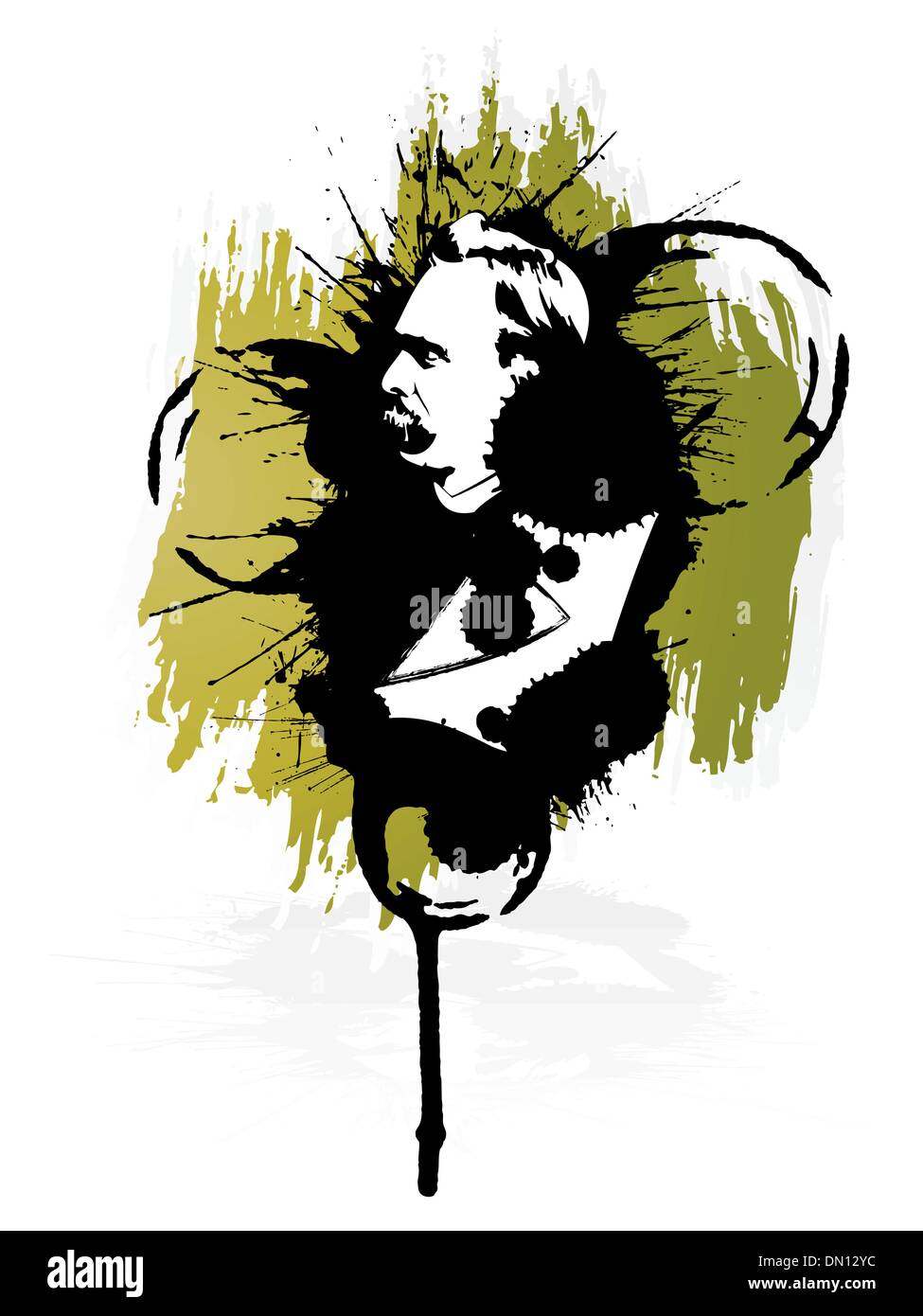 Friedrich Nietzsche design Illustrazione Vettoriale