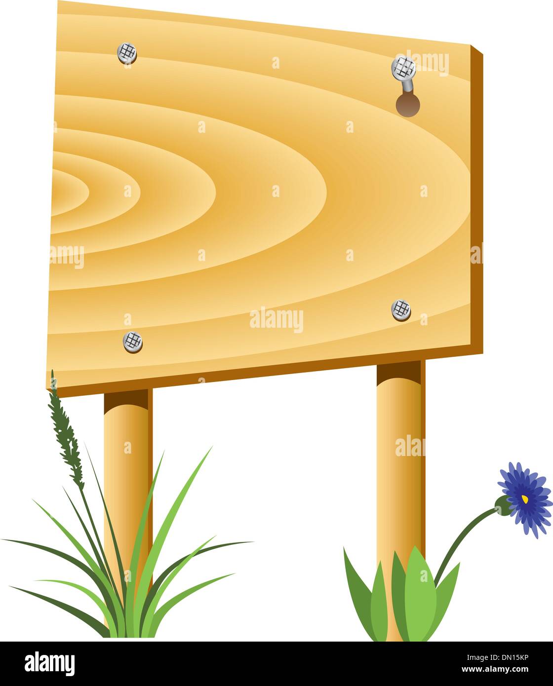 Vettore scheda di legno Illustrazione Vettoriale