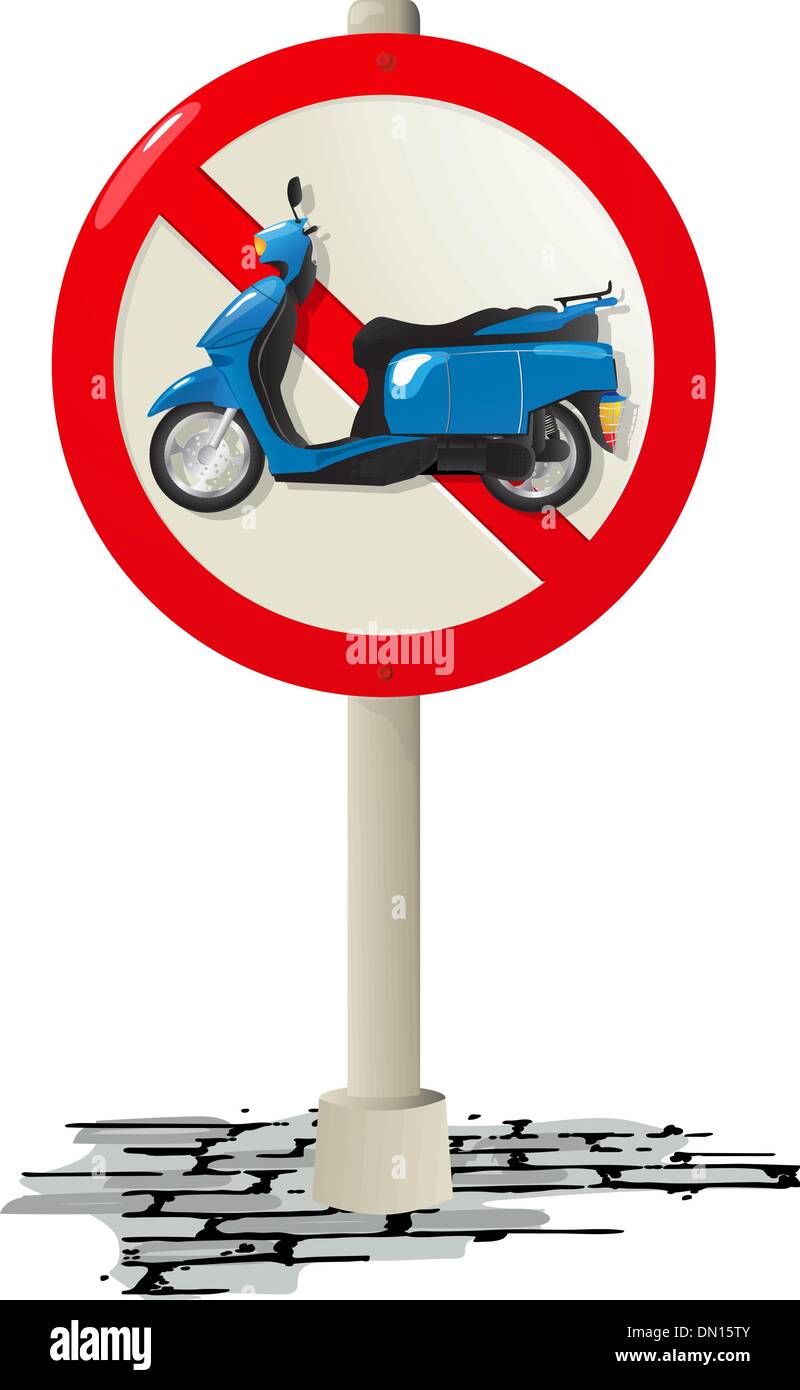 Segno di scooter Illustrazione Vettoriale