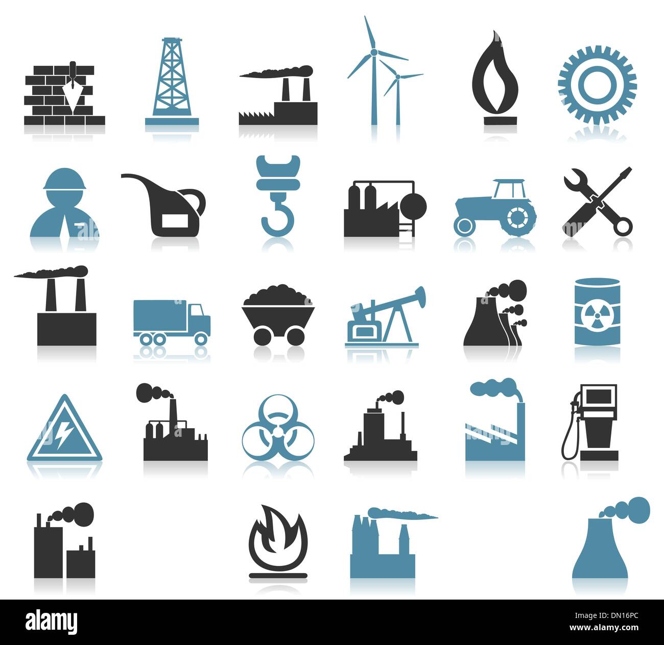 Icone industriali8 Illustrazione Vettoriale