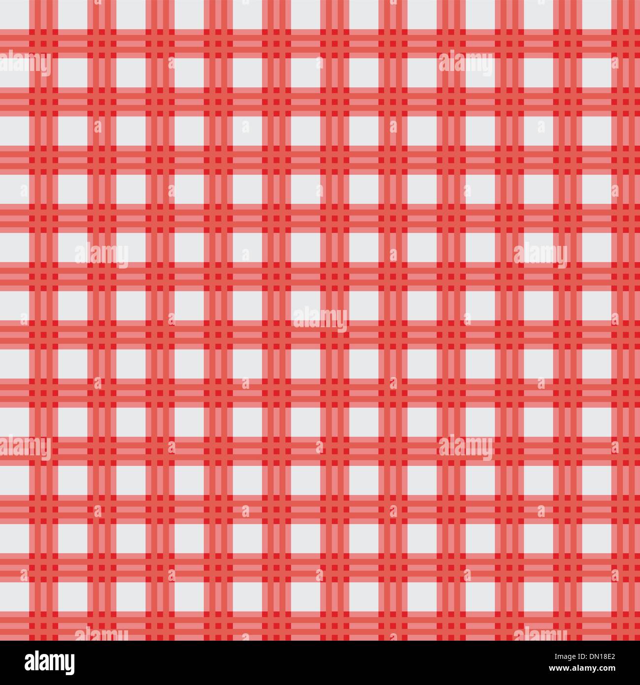 Vettore rosso panno per picnic Illustrazione Vettoriale