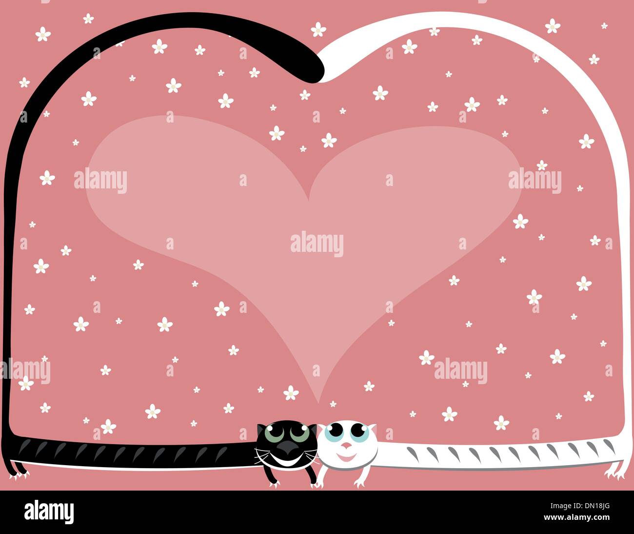 gatto di amore Illustrazione Vettoriale