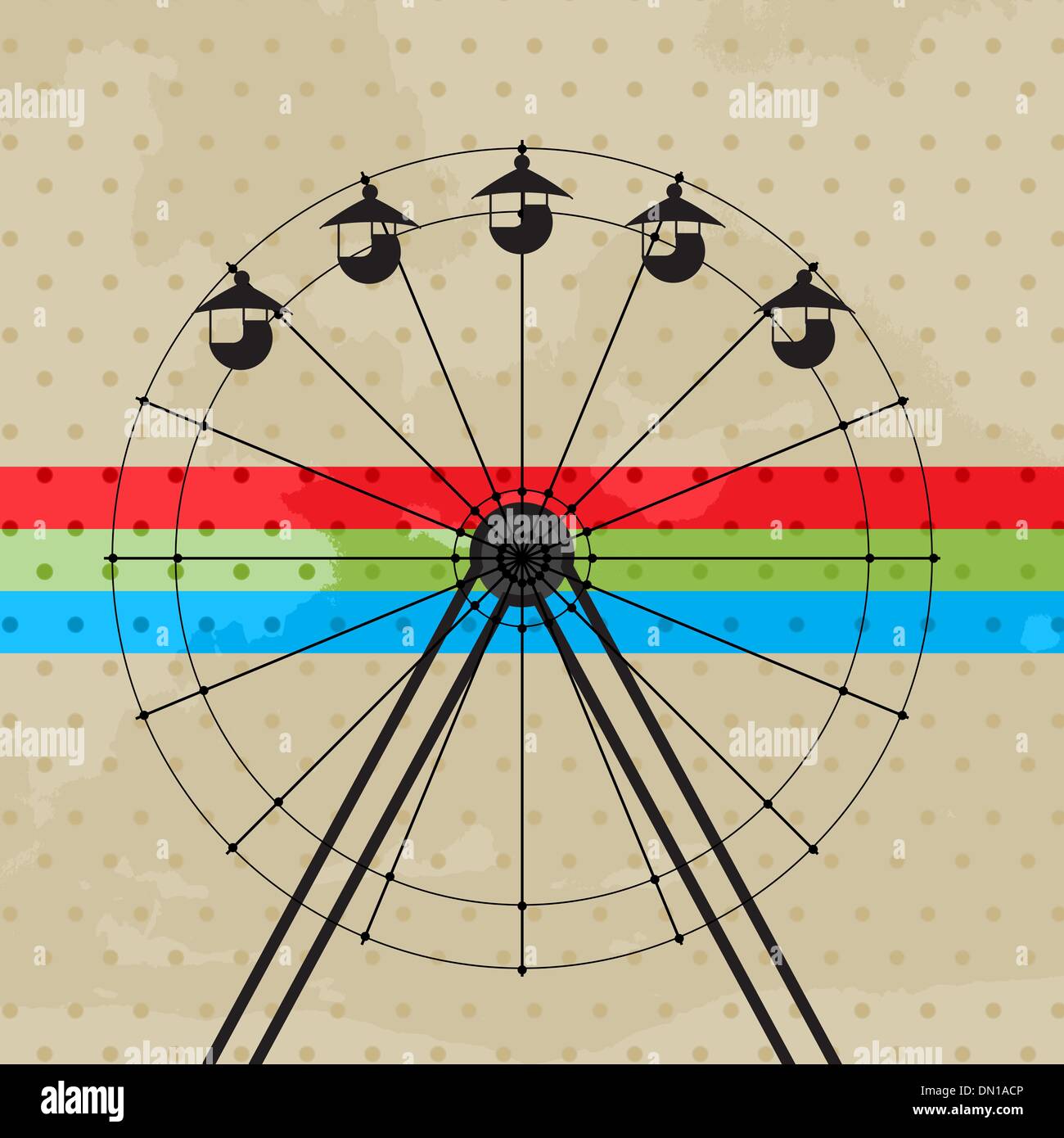 Il divertimento della rotella Illustrazione Vettoriale