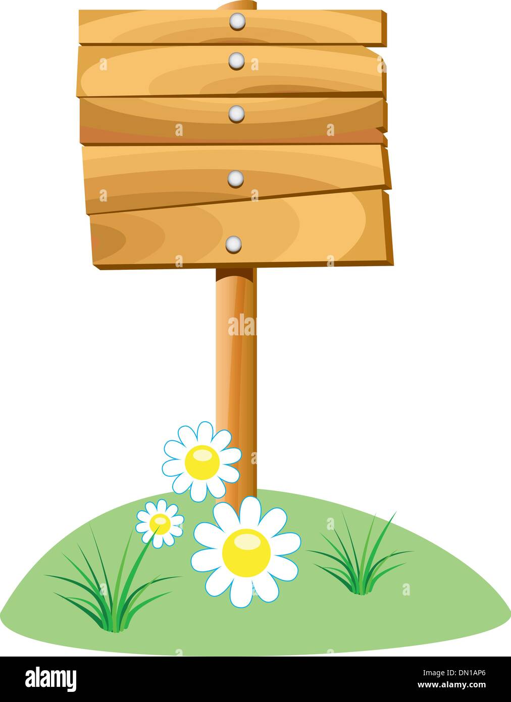 Vettore scheda di legno Illustrazione Vettoriale