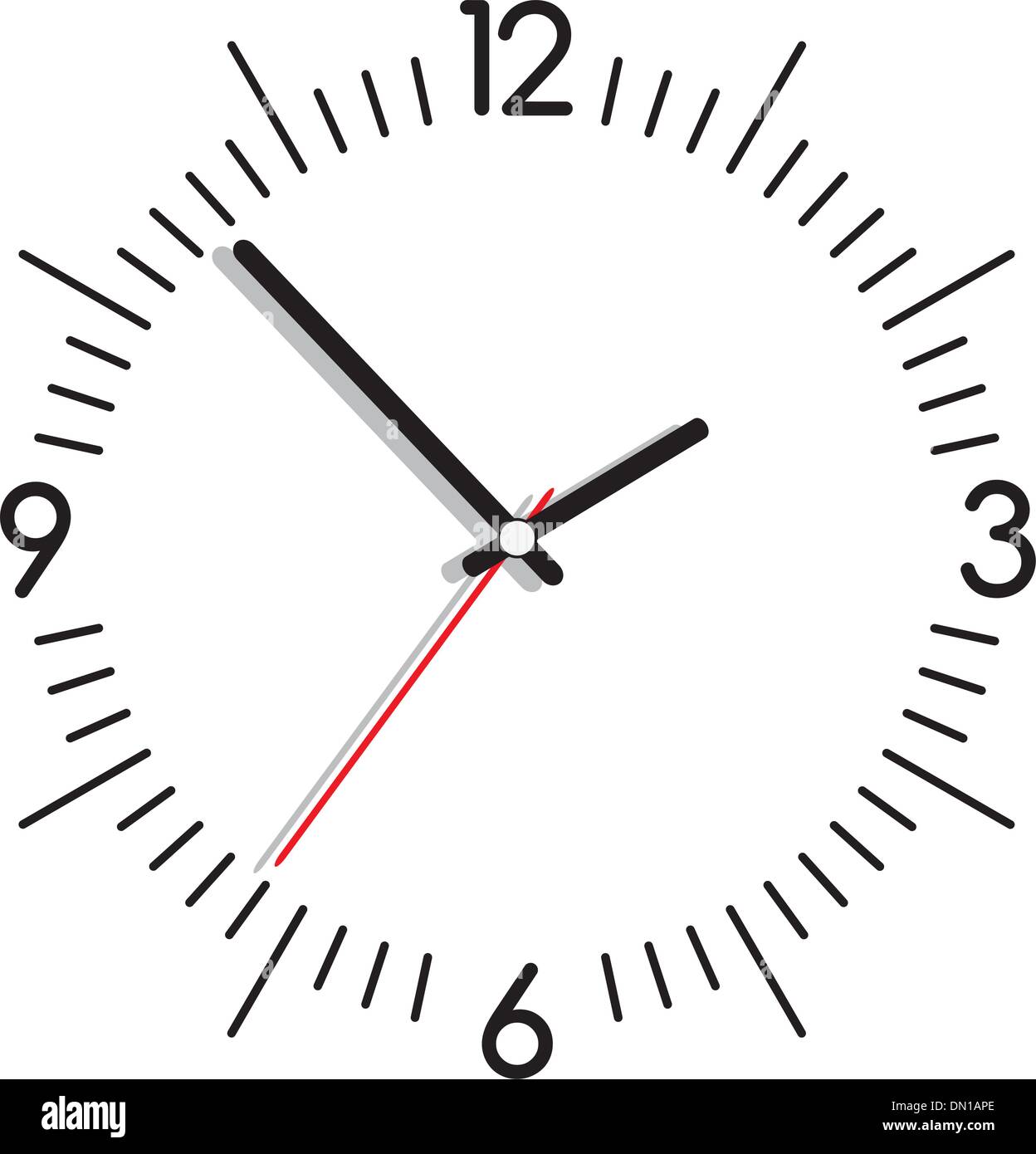 orologio di vettore Illustrazione Vettoriale