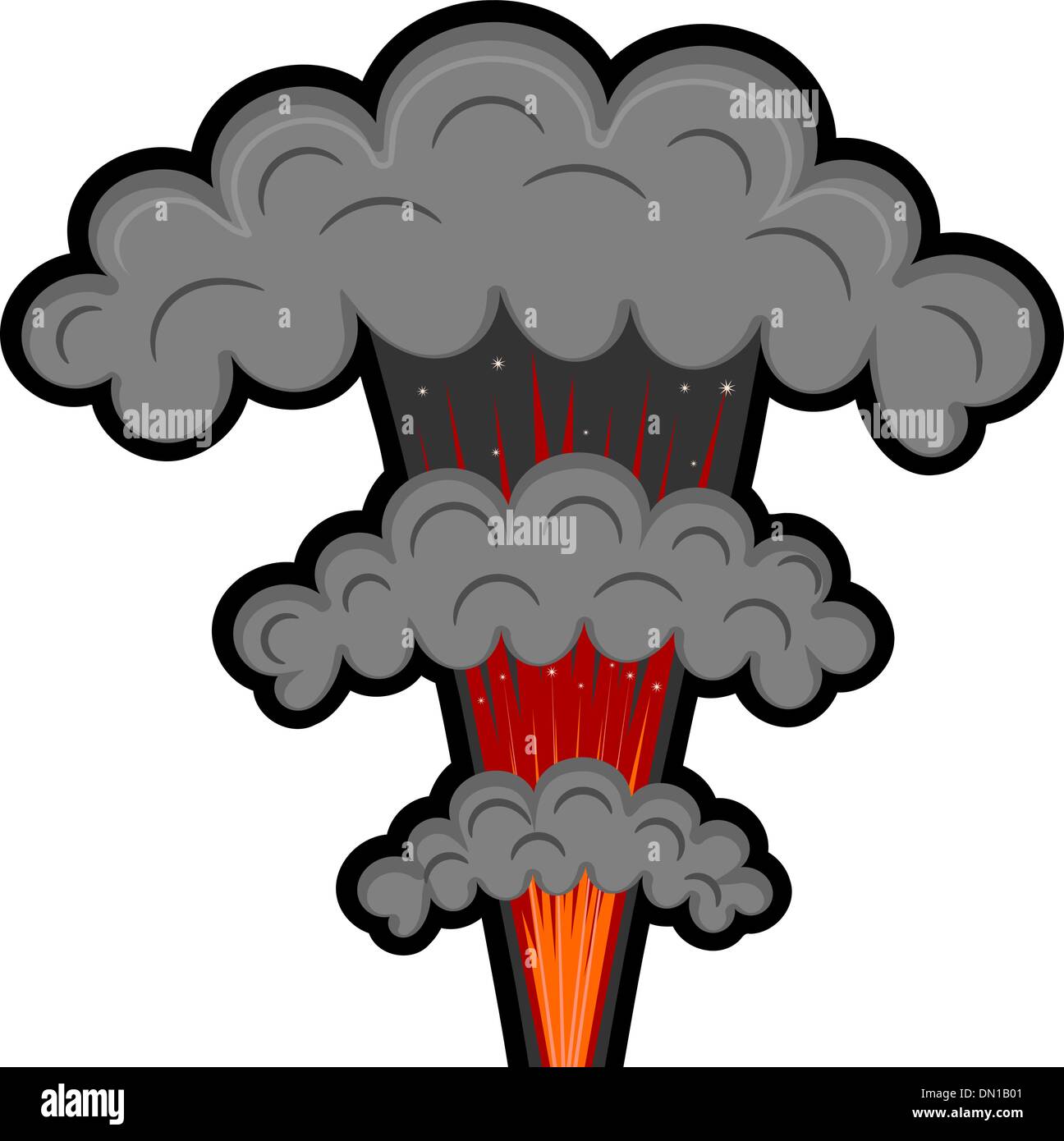 Cartoon esplosione. eps10 Illustrazione Vettoriale