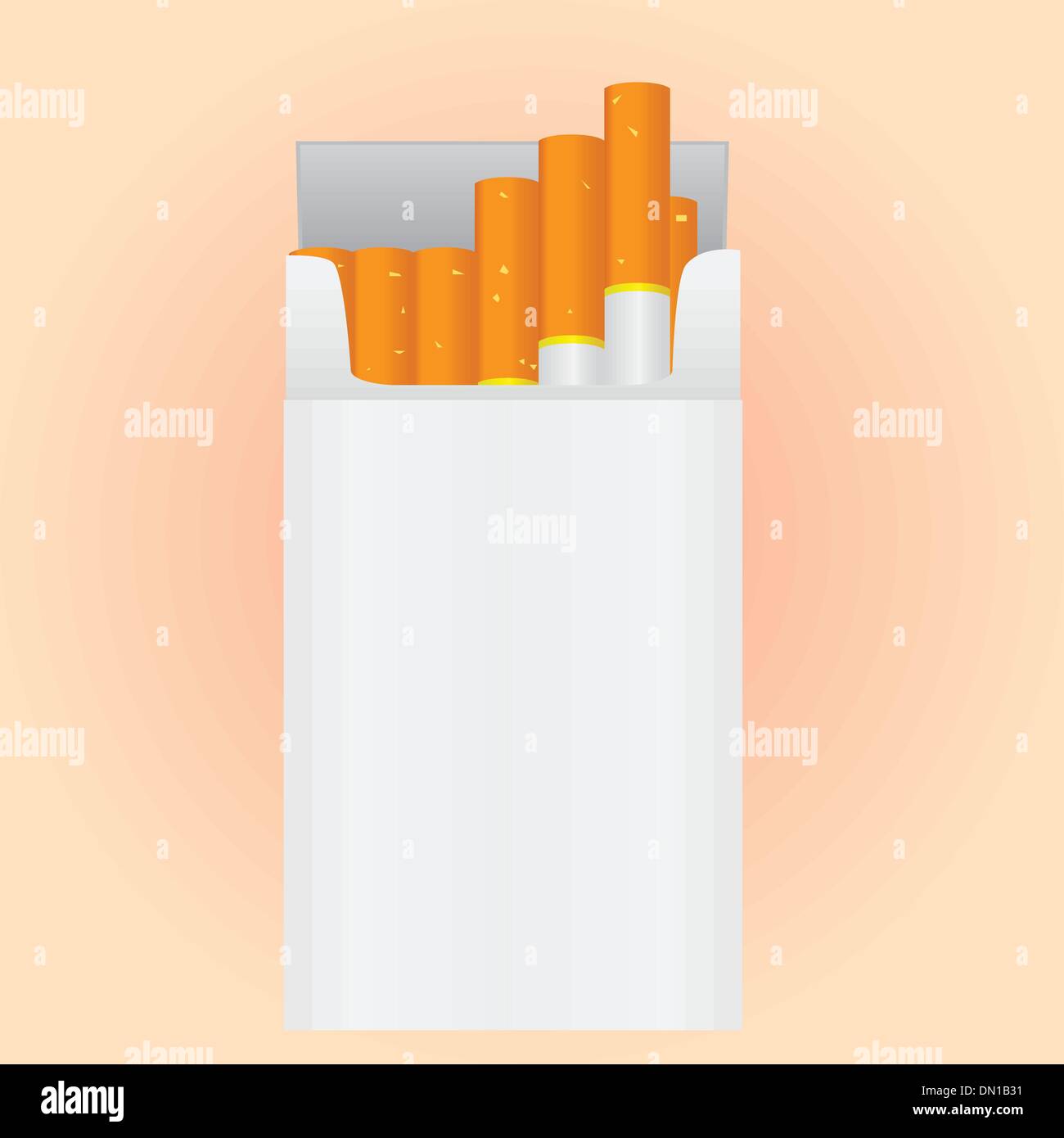 Pacchetto di sigarette Illustrazione Vettoriale