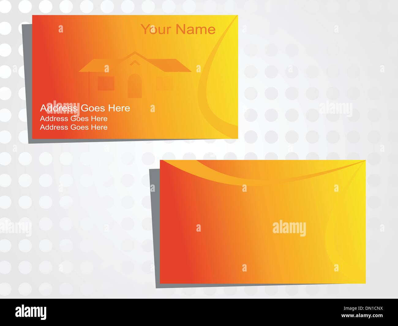 Stato reale business card con logo 35 Illustrazione Vettoriale