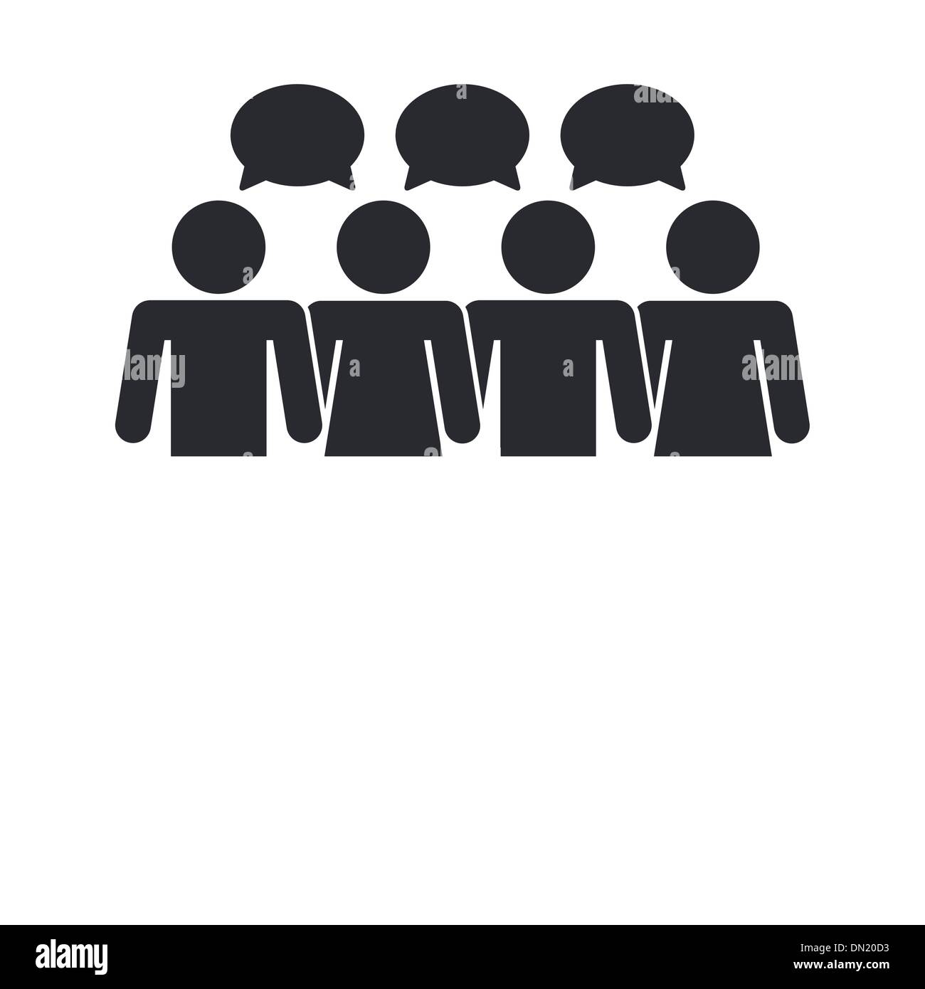 Illustrazione Vettoriale di isolato sociale icona di rete Illustrazione Vettoriale