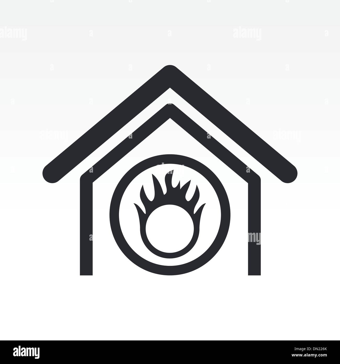 Illustrazione Vettoriale isolate di Danger Icona Illustrazione Vettoriale