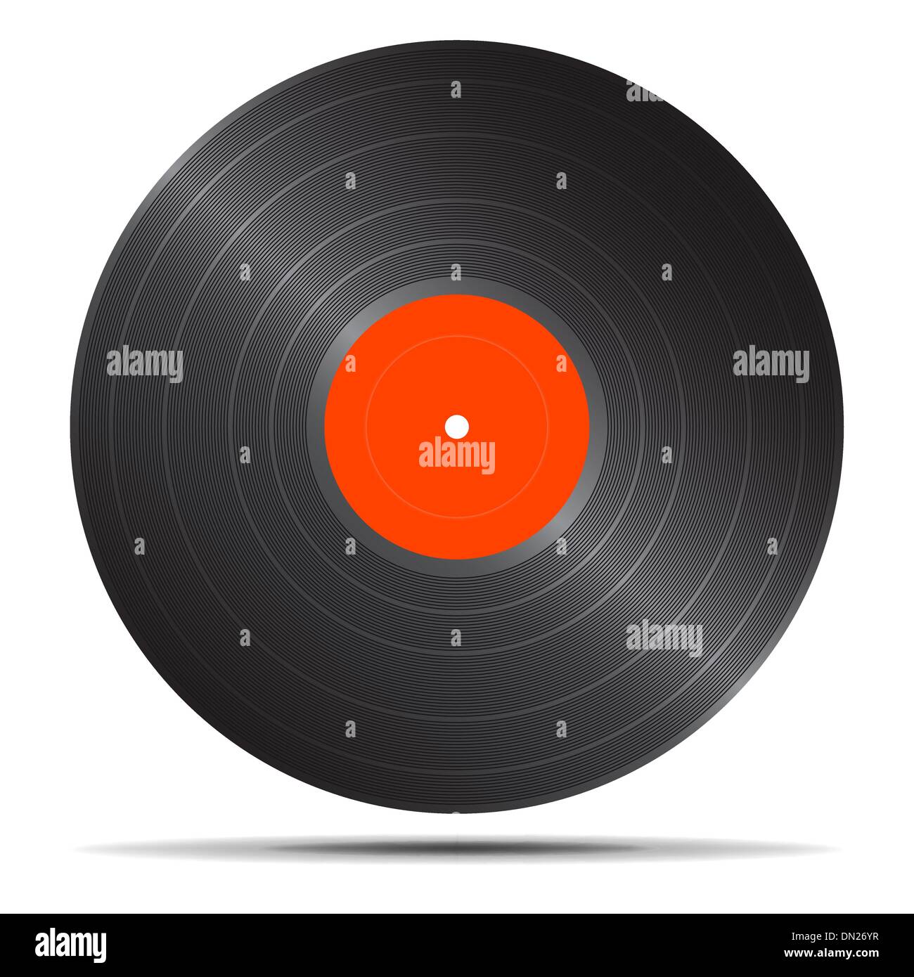 Illustrazione Vettoriale di singola icona di vinile Illustrazione Vettoriale