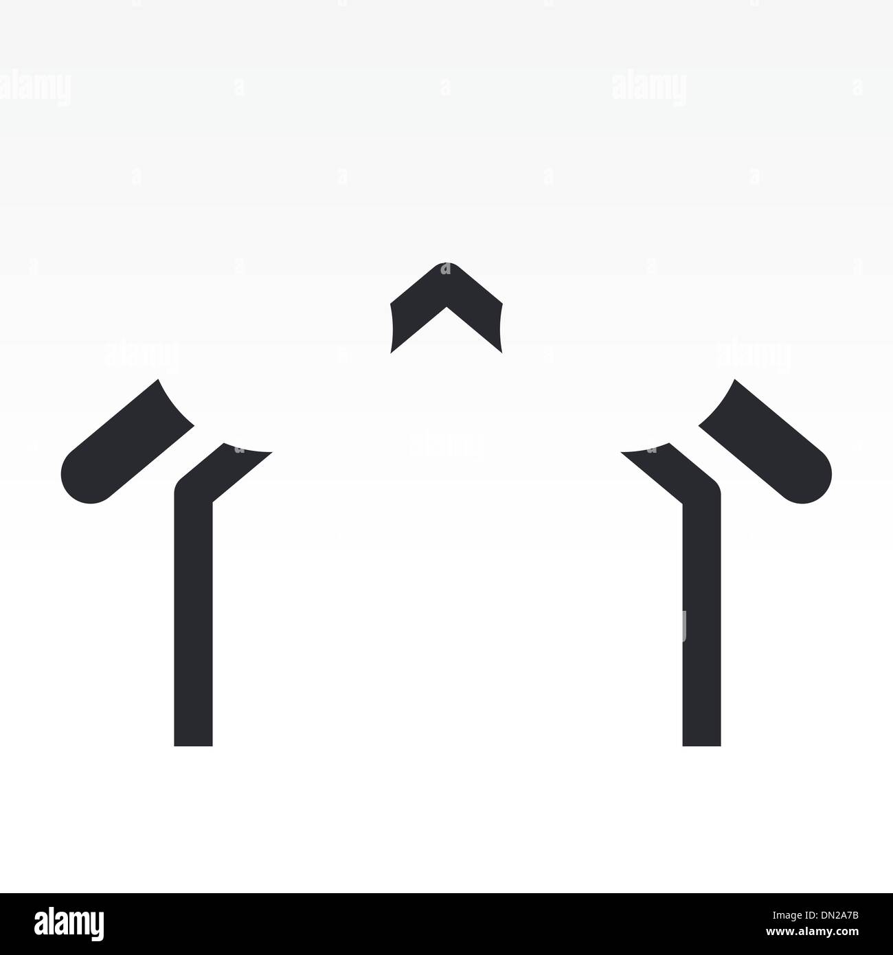 Illustrazione Vettoriale di realtà isolata icona tv Illustrazione Vettoriale