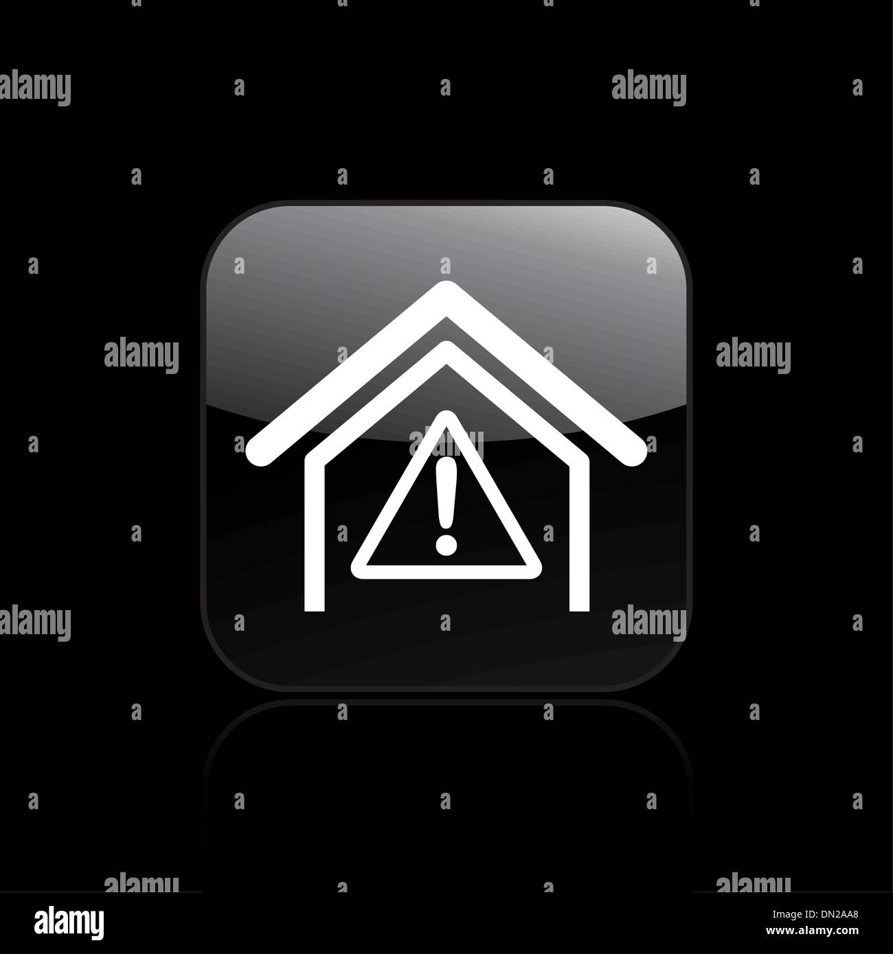 Illustrazione Vettoriale isolate di Danger Icona Illustrazione Vettoriale