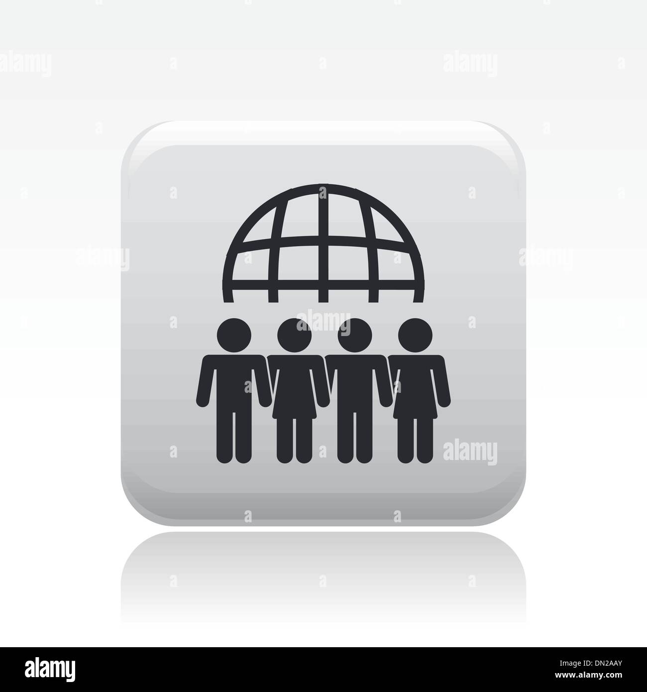 Illustrazione Vettoriale di isolato icona riunione Illustrazione Vettoriale