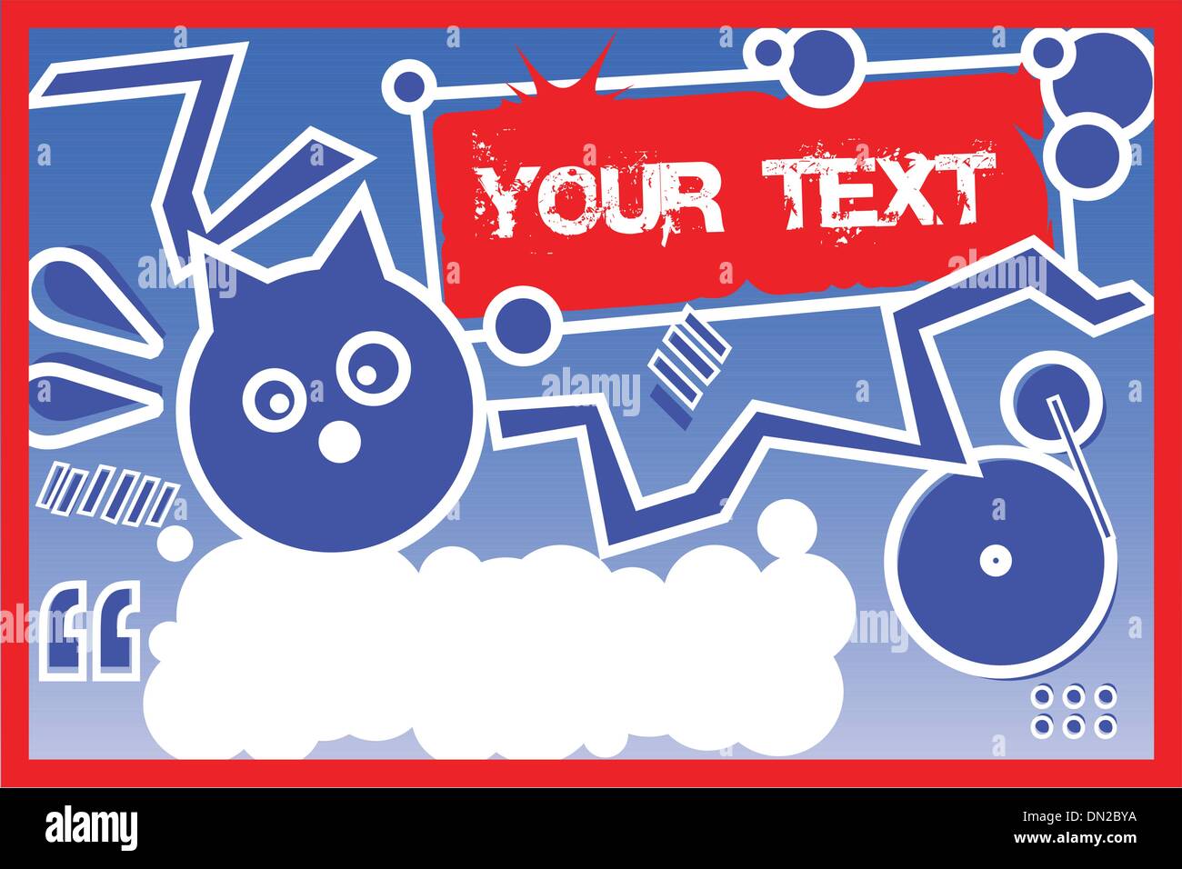 Illustrazione Vettoriale di partito astratto cartolina Illustrazione Vettoriale
